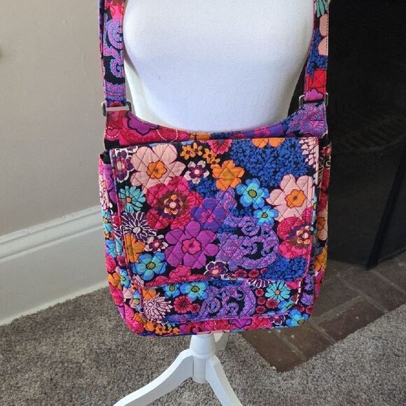 Vera Bradley Foral Quilted Crossbody Bag - Picture 8 of 11
